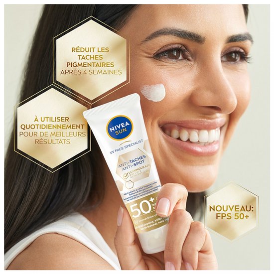 NIVEA SUN Face Luminous Anti-Spot Zonnebrand Gezicht SPF 50+ - Anti Pigmentvlekken - Zonnebrandcrème - 40 ml