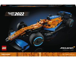 LEGO 42141 Technic McLaren Formule 1 2022 Racewagen Set voor Volwassenen
