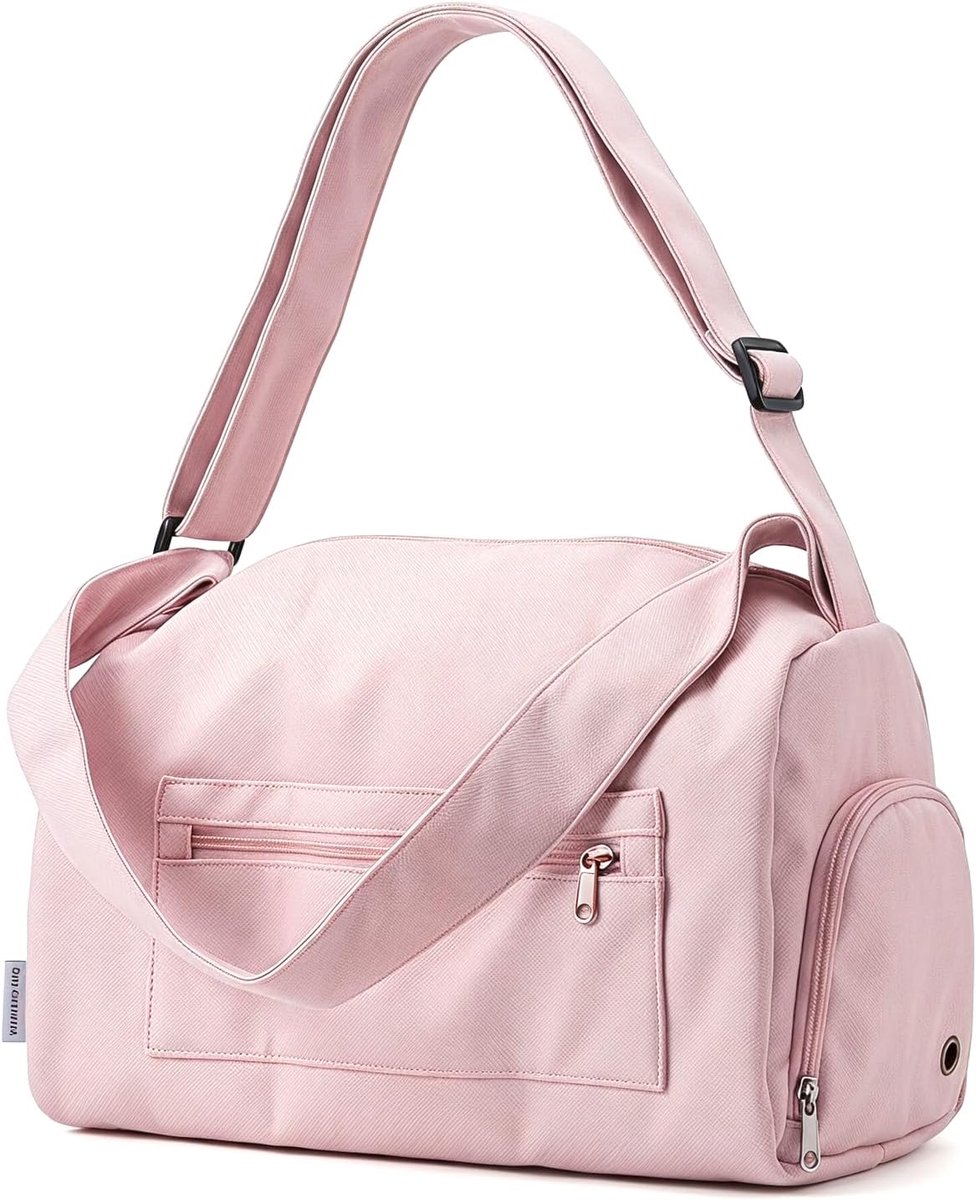 Sporttas voor dames met schoenenvak, waterdichte reistas, 40 cm, gymtas voor yoga, fitness en korte trips, lichte - ShopVlot