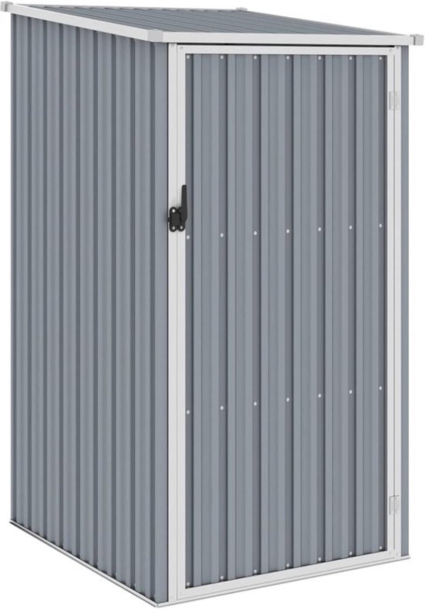 Tuinhuis - Gereedschapsschuur - Tuinopslag voor buiten - Verzinkt staal - 87x98x159 cm - Grijs