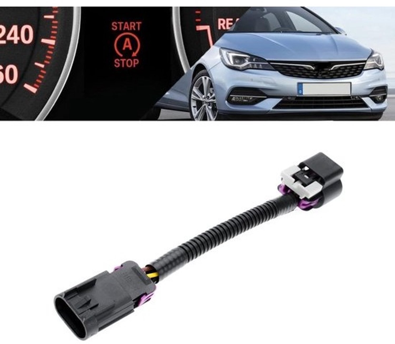 NSLUMO 1X Auto Start Stop Disable/Delete/Disable/Eliminator voor Op.el Astra J K, Mokka A, Insignia B Zafira C Automatische Stop Start Motor Systeem Canceler Apparaat Kabel