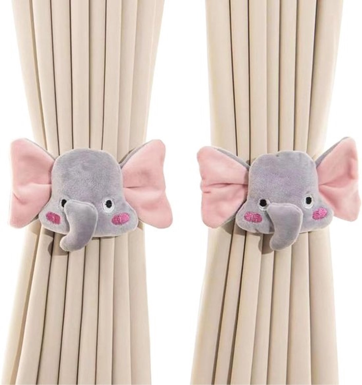 2x Schattige Bloem Gordijnbinders - Decoratieve Gordijnbanden voor Kinderkamer en Slaapkamer