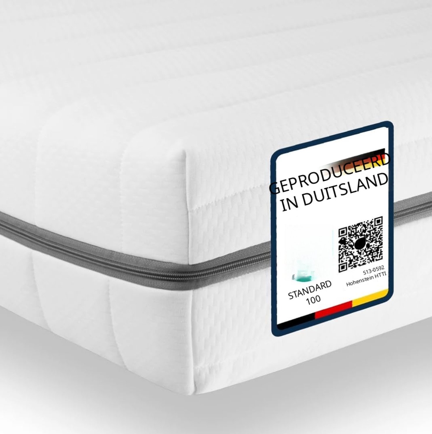 QEVA Matras 80x200cm - Eenpersoons Matras - Schuimmatras - Wit - 200cm x 80cm x 11cm