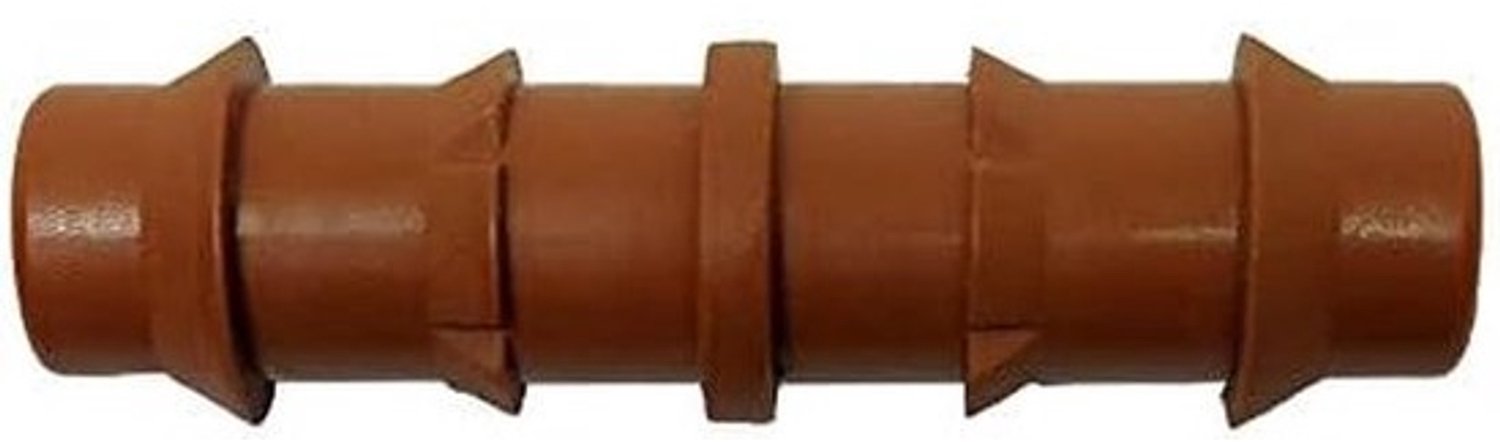 Druppelverbinding - Verbindingsstuk - Druppelirrigatie - Hoogwaardig acetaat - 16 mm - Bruin
