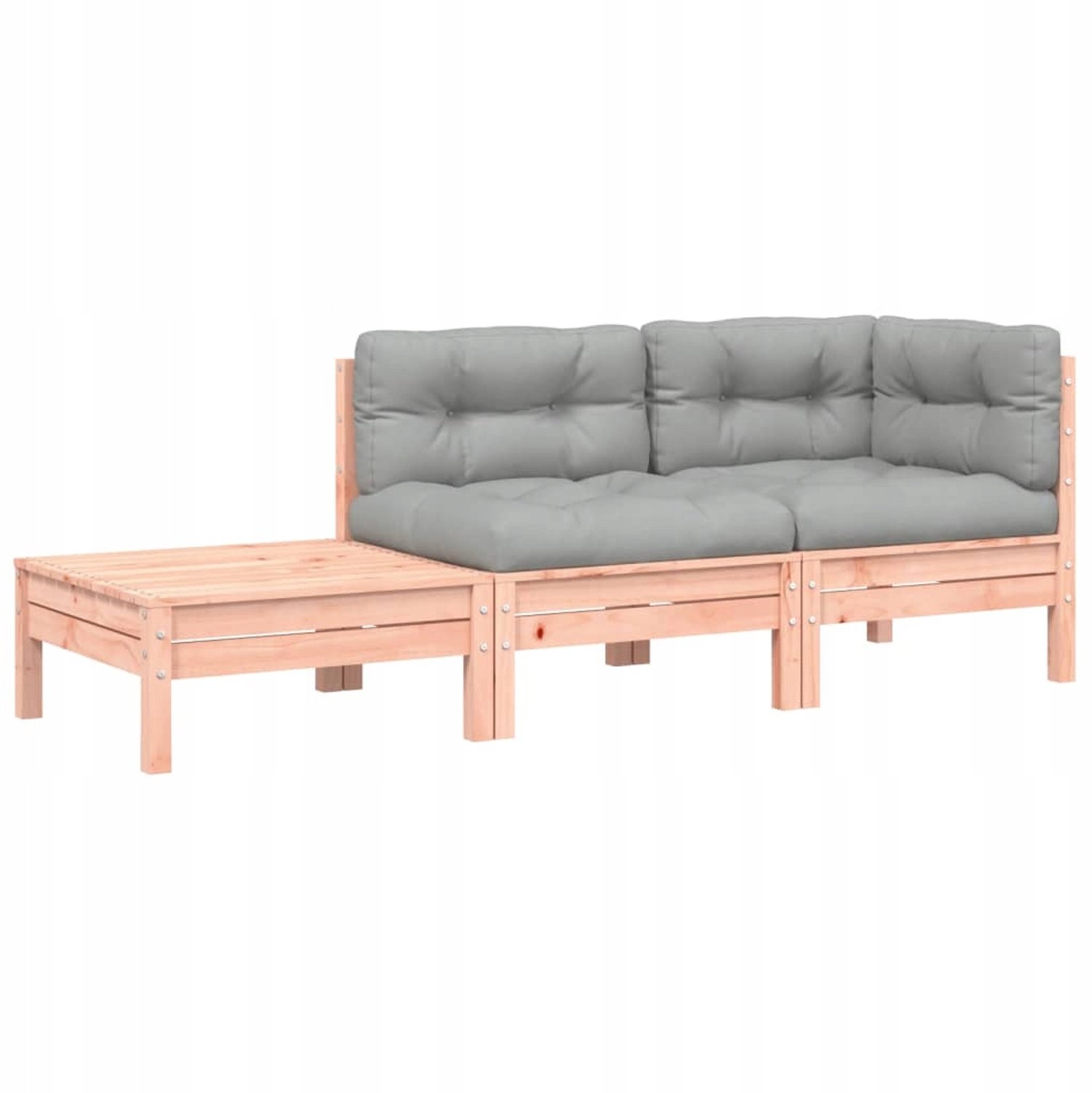 Modulaire Houten Loungeset met Kussens voor Tuin & Terras