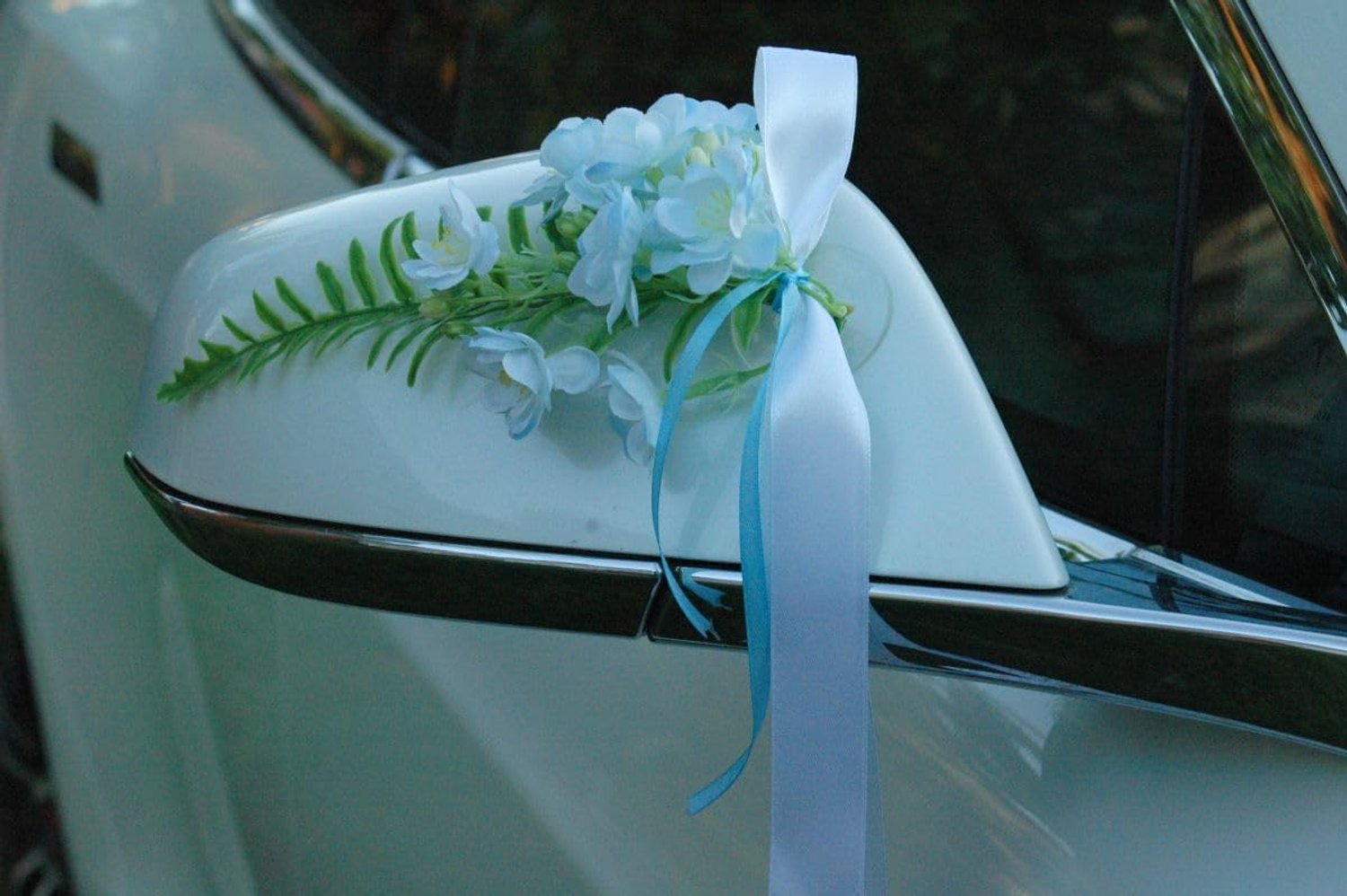 ®Auto-Stripping, Wedding Decoration, Rearview Mirror, Door Handle, Door Decoration, Bridal Couple, Roses, Vintage - ShopVlot