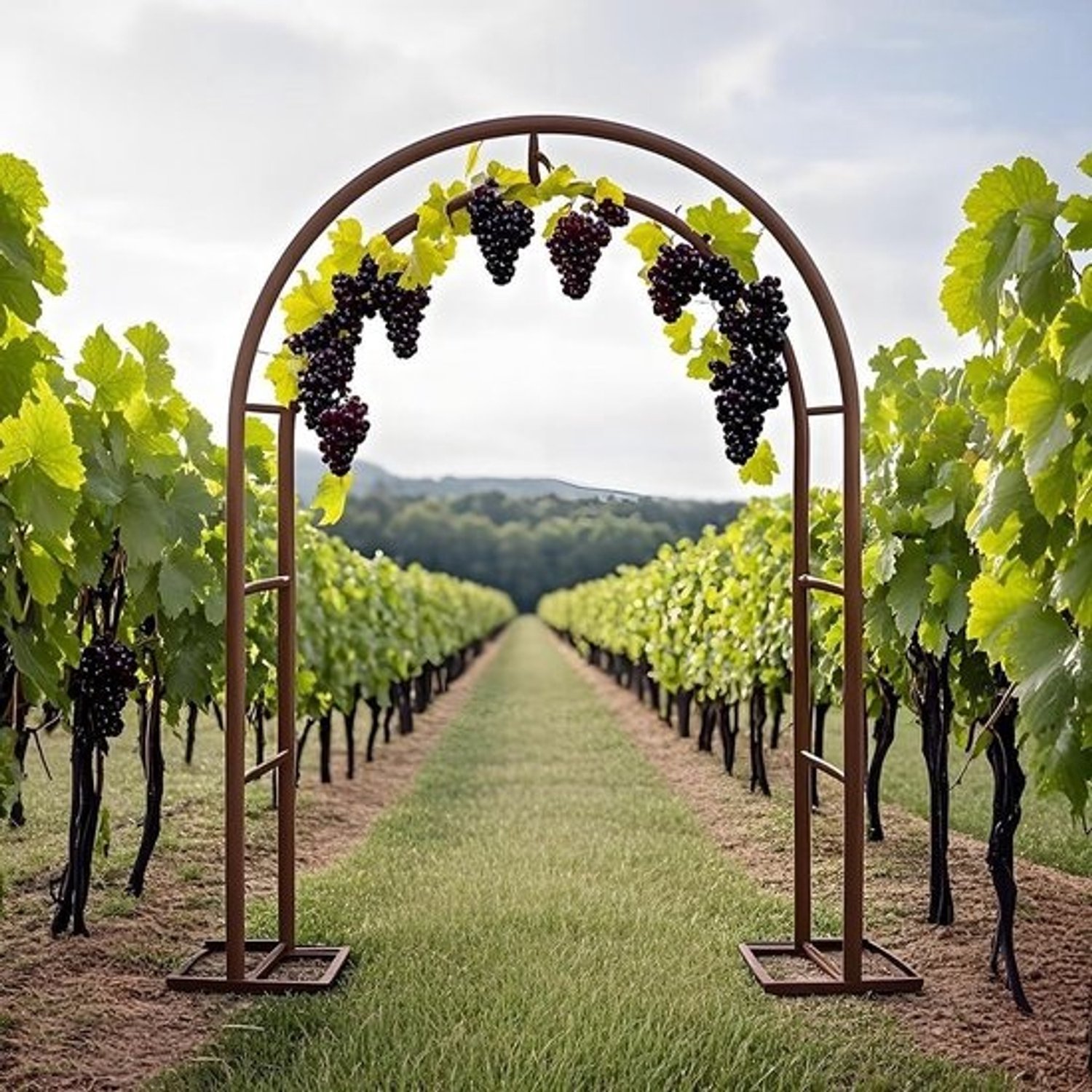 Tuinboog Metaal - Bruiloftsbogen Pergola - Decoratie Tuin Feest - Verstelbare Maat - W2.0 x H2.30m - Brons