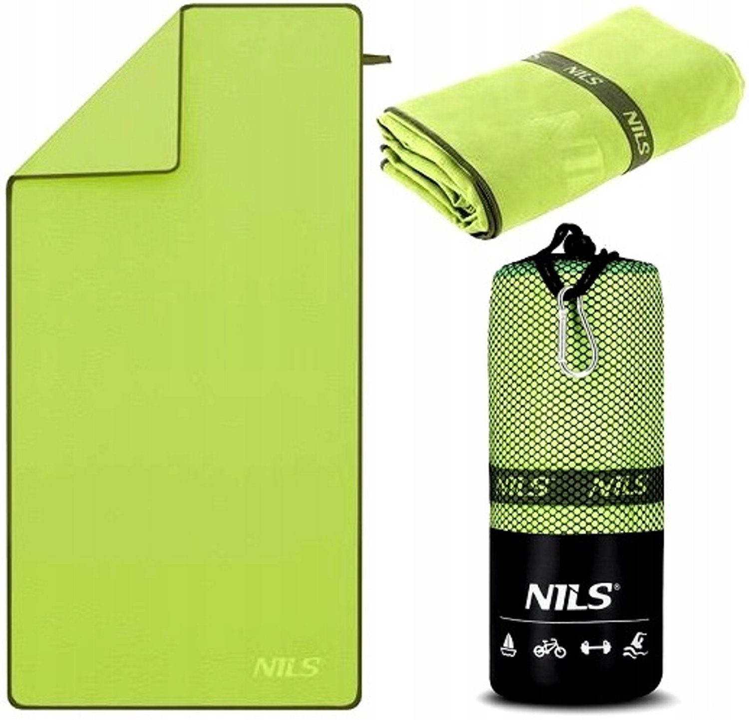 Nils Camp NCR12 Sneldrogende Microvezel Strandhanddoek 180x100 cm