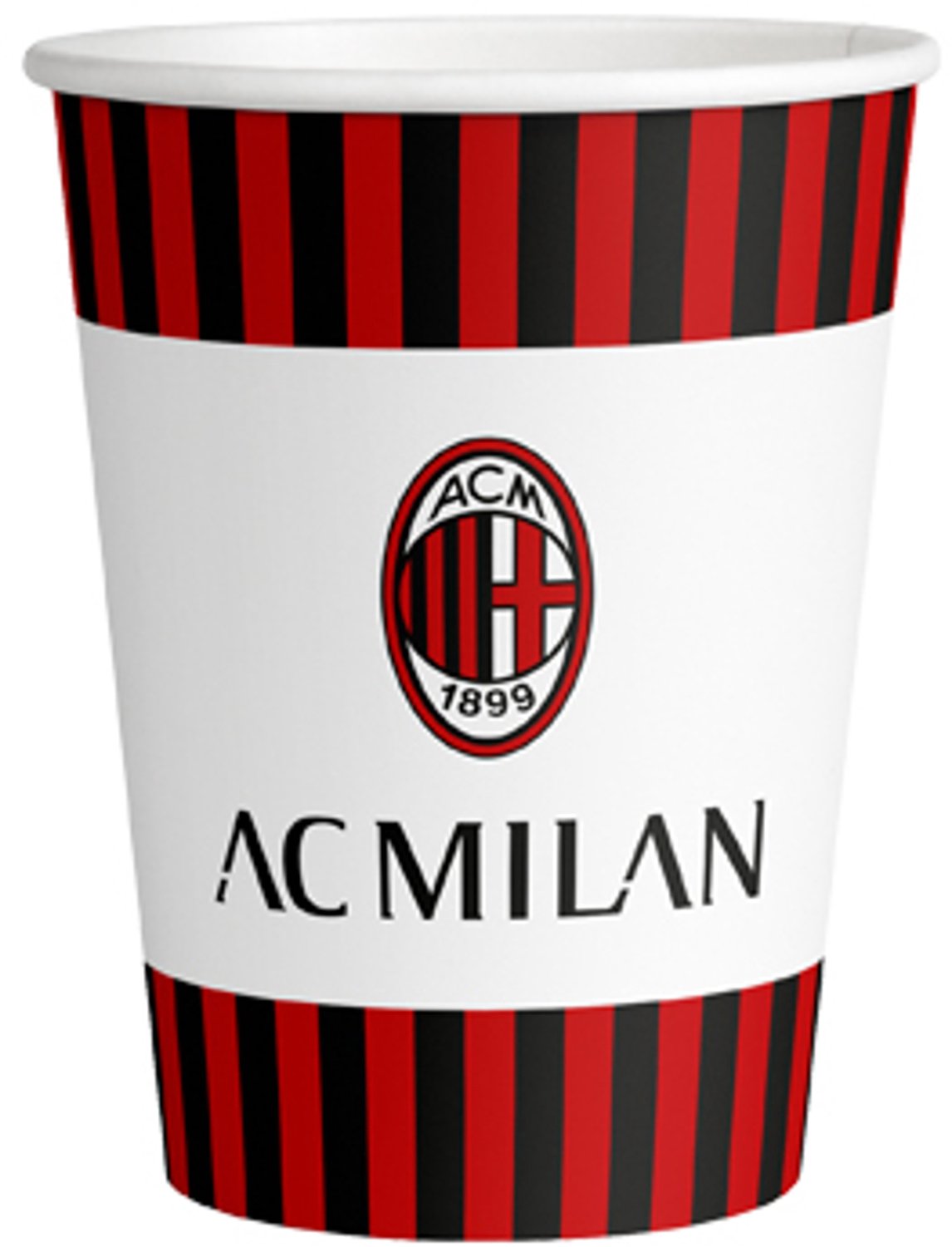 BIGIEMME SRL - 8 kartonnen AC Milan bekers