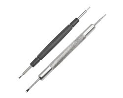 Ctyjia 2 stuks horlogeband gereedschapsset, dubbelzijdige horloges veerpengereedschapsset 1,2 mm & 1,4 mm vork + 0,8 - ShopVlot