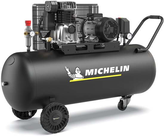 Michelin MX CLASSIC PRO 150-3M | Oliegesmeerde compressor | 10 bar | 3.0 pk / 2.2 kW | 365 l/min | 150 l — afbeelding 5