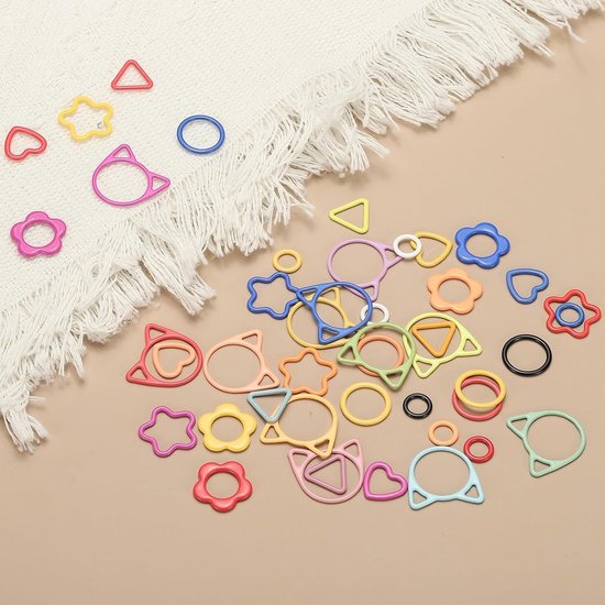 30 Stuks Haaknaalden Markers - Naalden Pins voor Breien, Haken en Naaien - Blauwe Stikmarkers voor Creatieve DIY Projecten — afbeelding 2