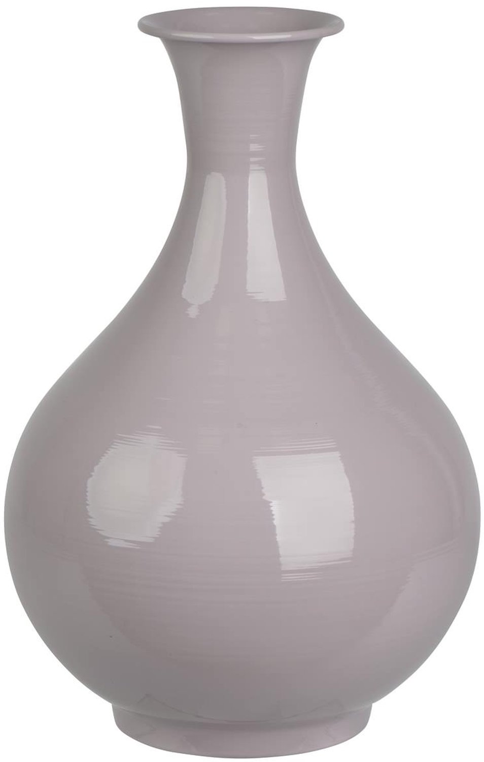 Kaemingk Vaas Conisch Lila-grijs Ø23 H35cm - IJzer