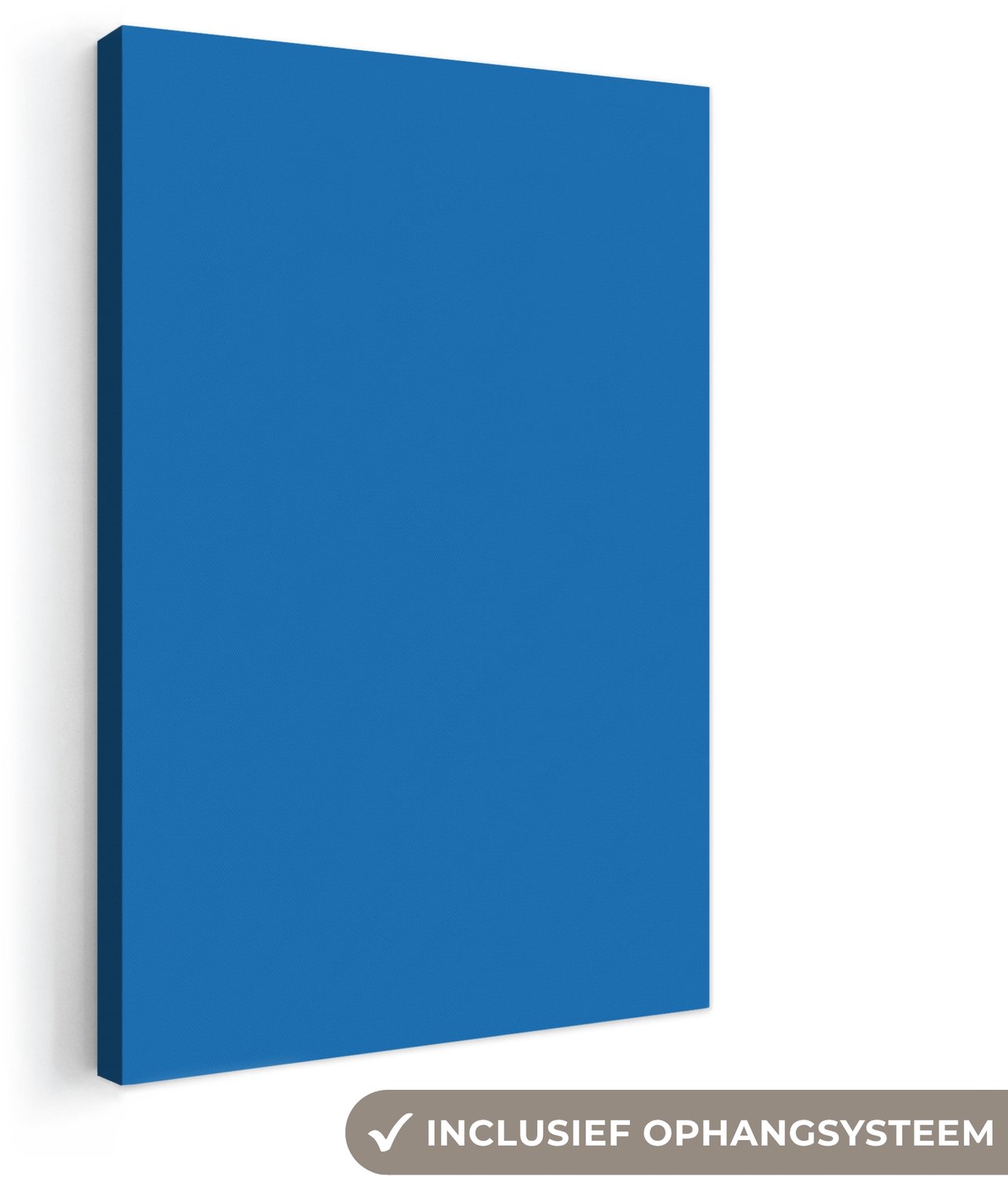 Canvas schilderij 20x30 cm - Exclusieve wanddecoratie Classic - Azure - Blauw - Muurdecoratie woonkamer - Slaapkamer decoratie - Kamer accessoires - Schilderijen op canvas