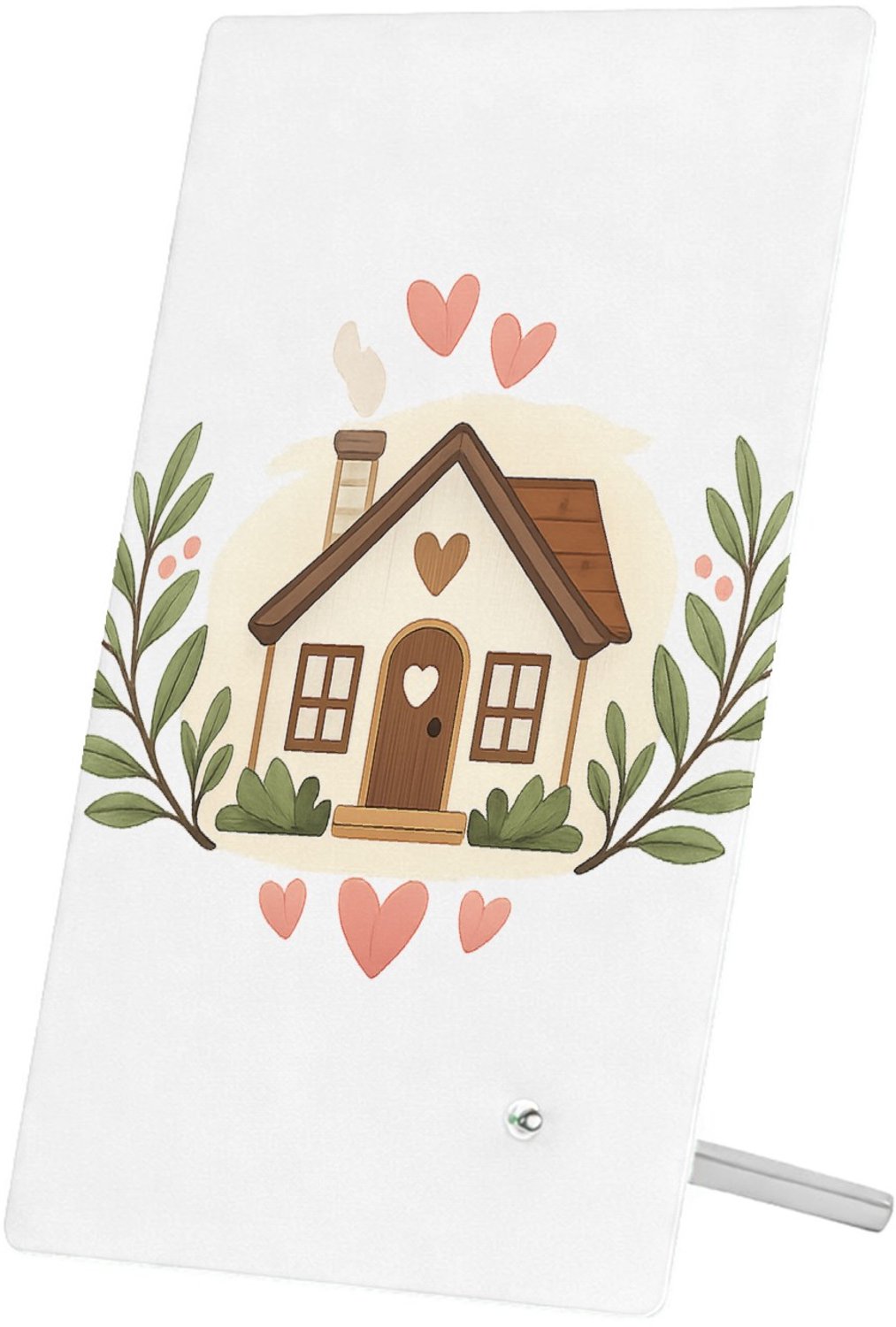 Mr Cadeautjes Glasframe 11 x 16 - design Gezellige keukenposter met liefdevolle huiselijke boodschap | cadeau Wit