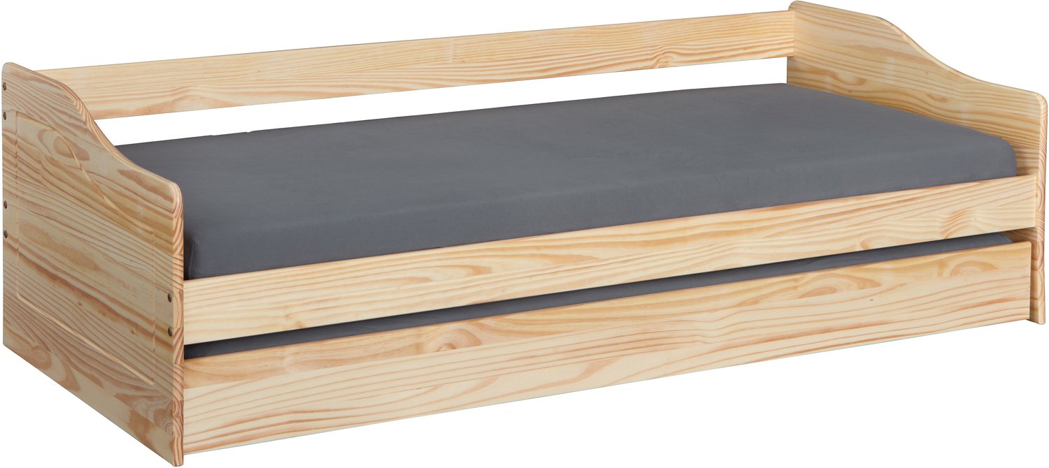 Furnilux Functioneel bed Leonie 90x200 cm van massief grenenhout Wit