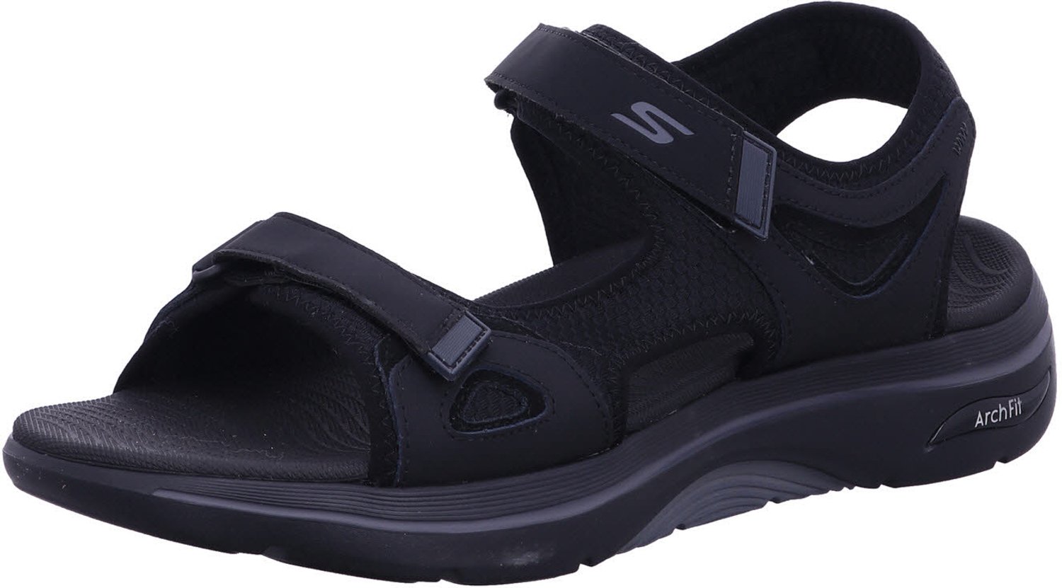 Skechers 229309 BBK heren sandalen Zwart