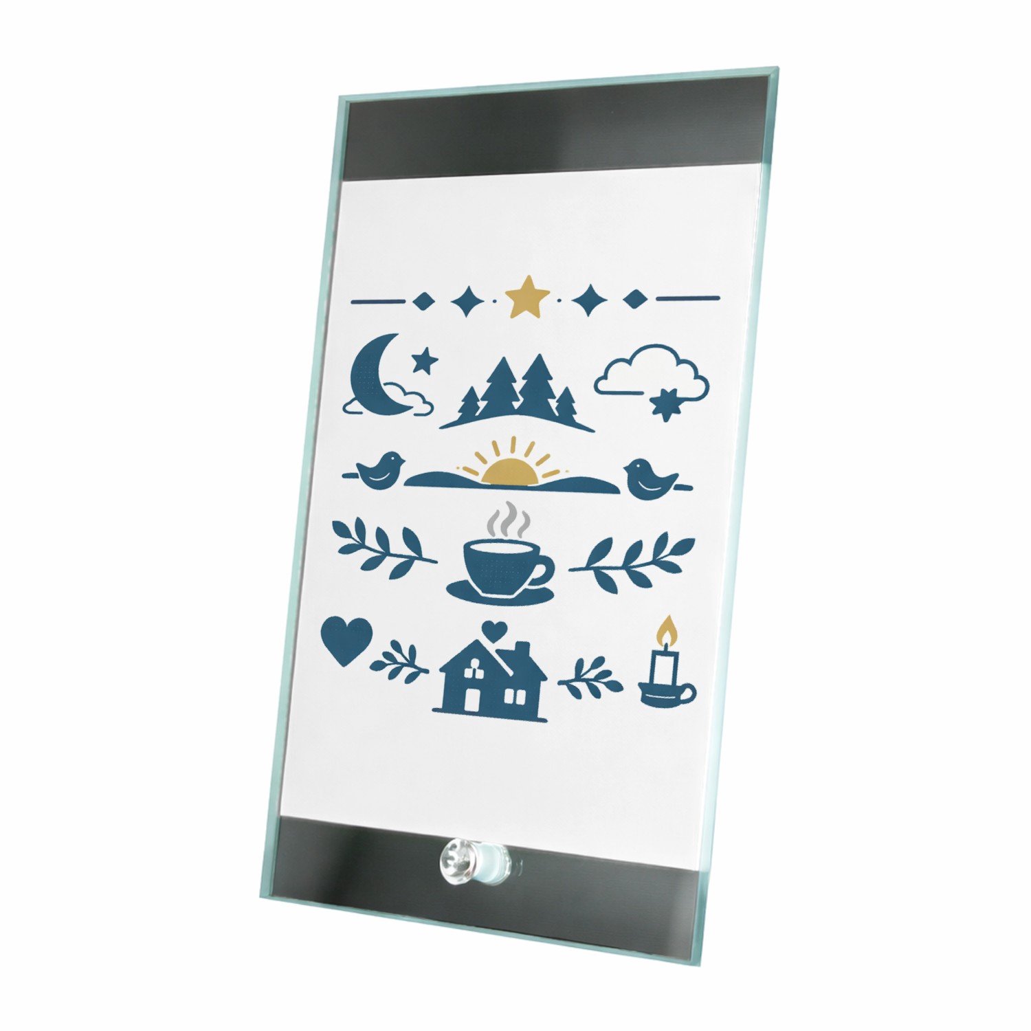Mr Cadeautjes Glasframe 15 x 23 - design Een onderscheidende waarderingsprint voor een ouderfiguur me | cadeau Wit