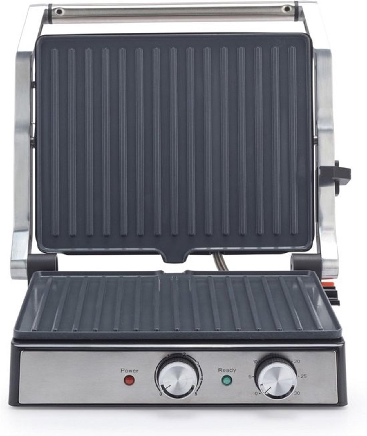 Croque Monsieur Toestel - Tosti Apparaat - 2000 W - Instelbare Temperatuur - Vergrendelende Clip - Tosti IJzer - Uitklapbaar Contactgrill - Kleine Tosti Apparaat Voor 2 Tosti's - Panini Grill - Antiaanbaklaag Toaster Grill - Sandwichmaker