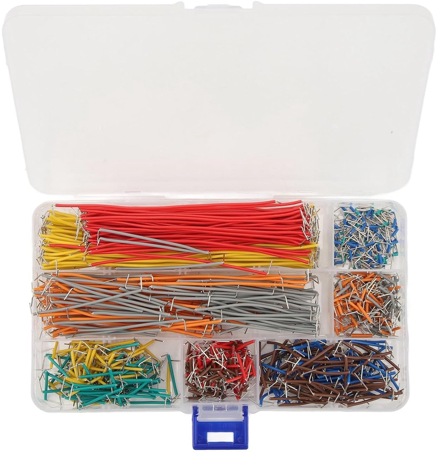 flexibele aansluitdraadset 840 stuks - diverse lengtes - met opbergdoos - ideaal voor electronica - ServiceTopper