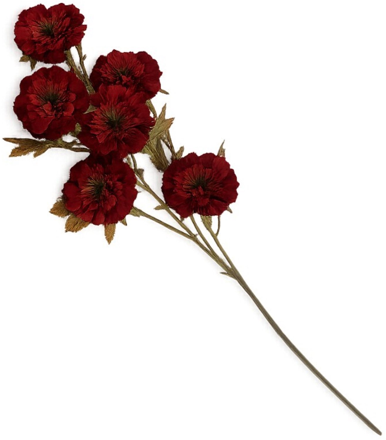 Kunstbloem Chrysant 76cm burgundy