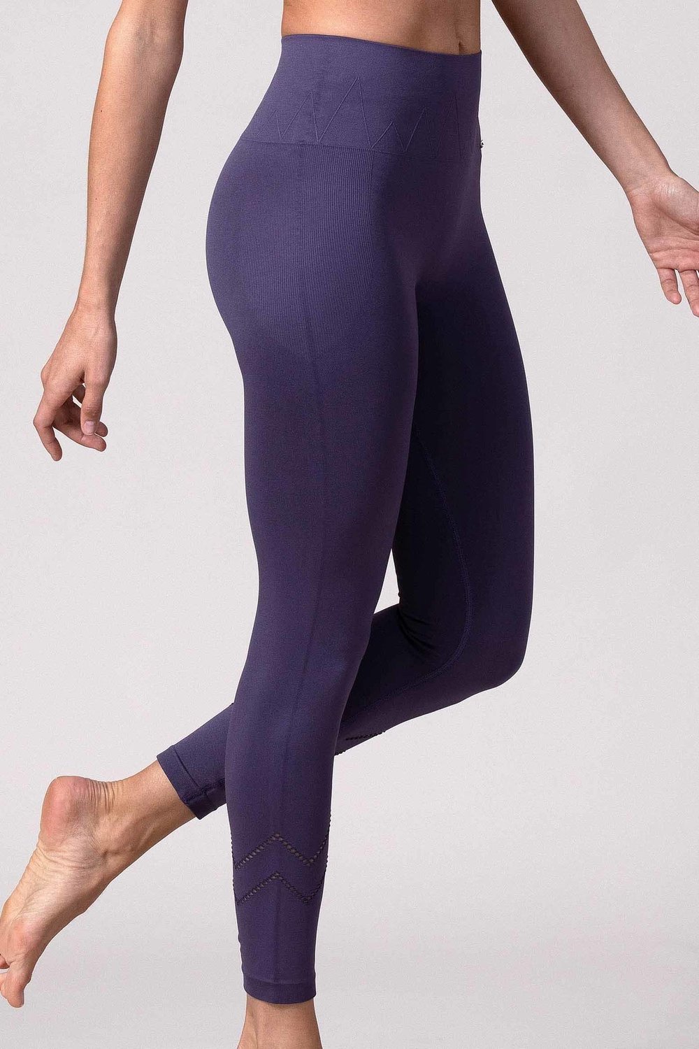 REVIVE Castelo - Sportlegging Dames - High Waist, Fitness - Midnight Purple - Maat M