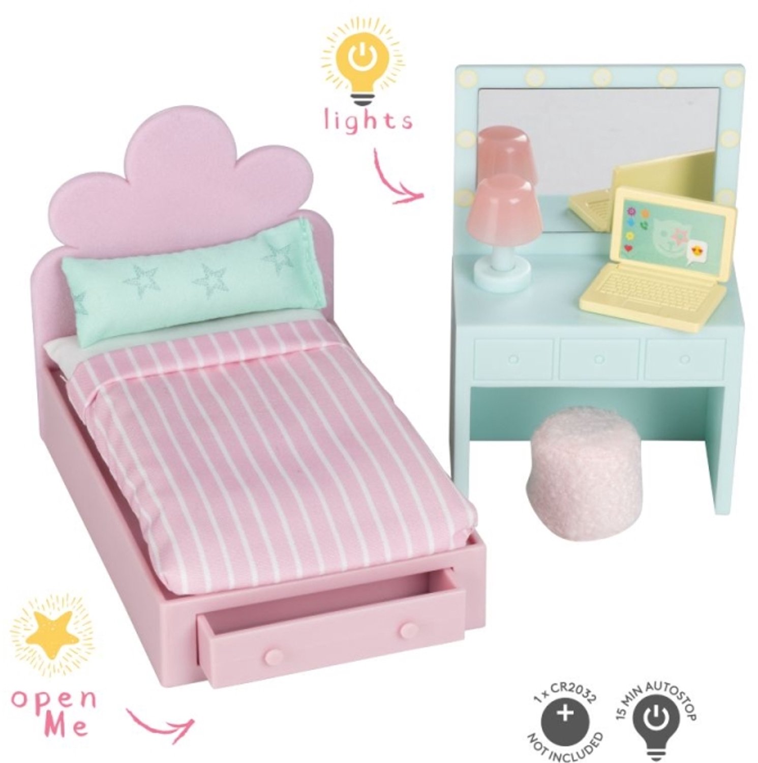 Lundby Set Tienerkamer.