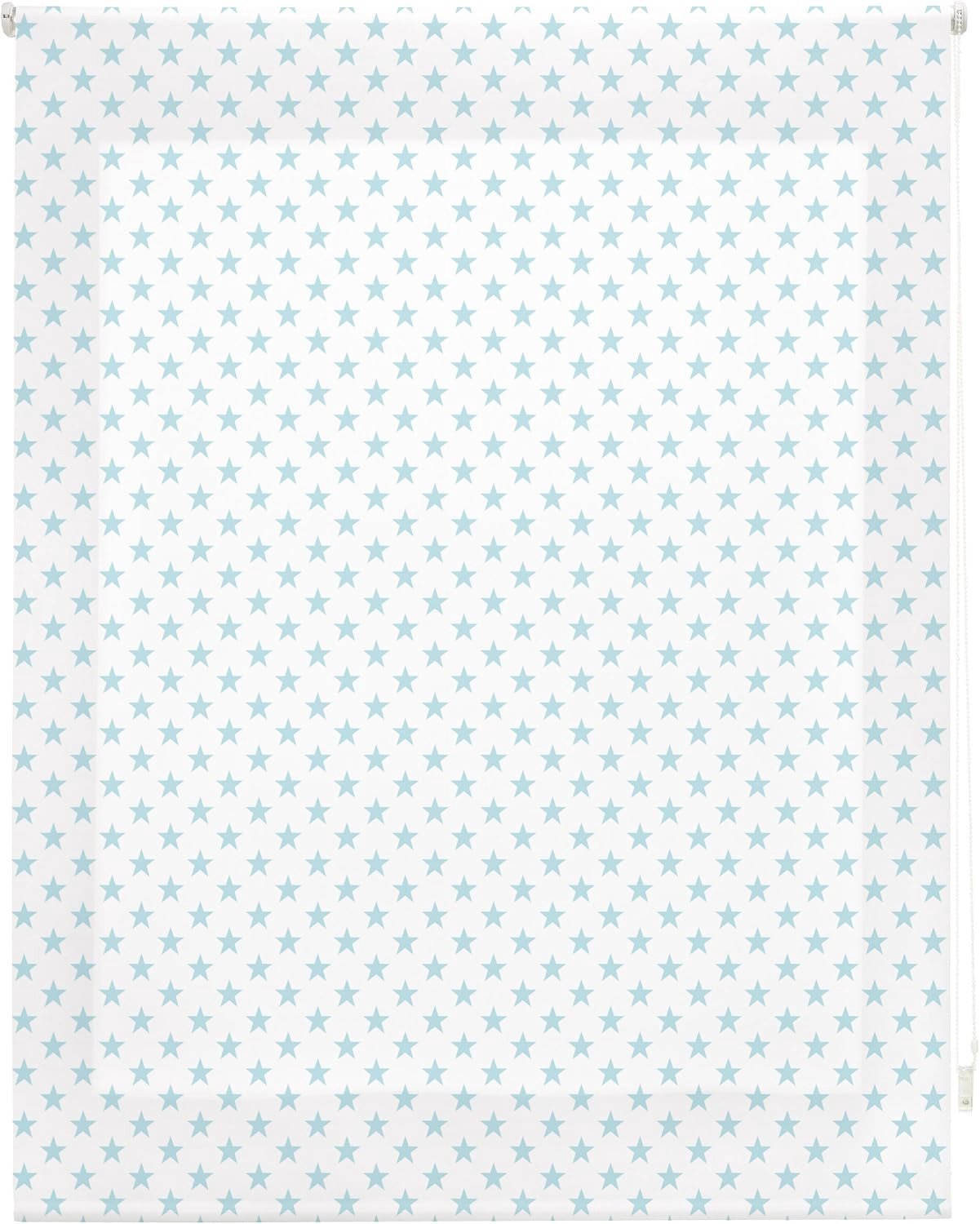 rolgordijn 130 x 180 cm - stof - turkoois - eenvoudig te installeren - m-winkel