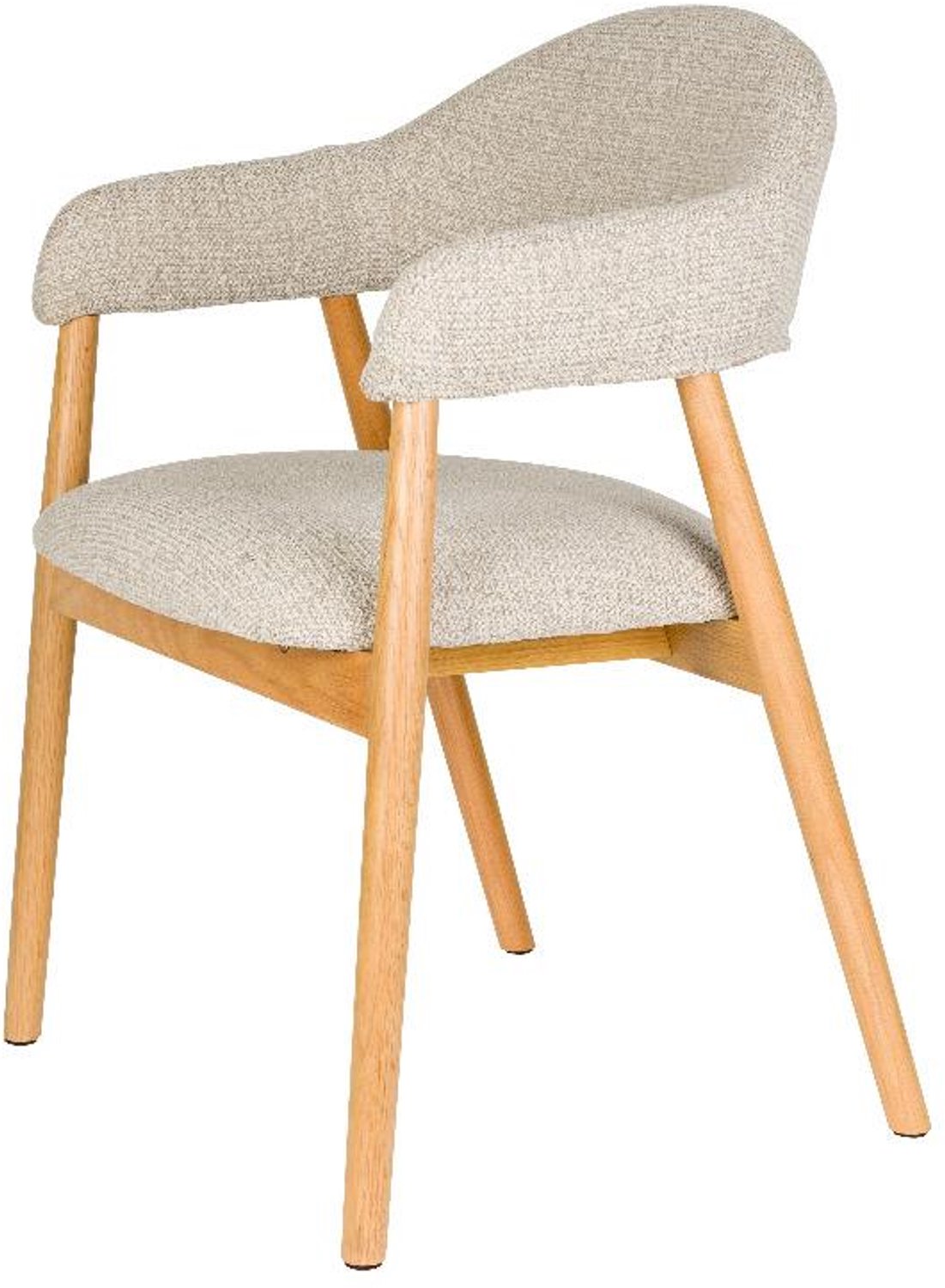 Puur Clay arm eetkamerstoel hout - lichtbruin