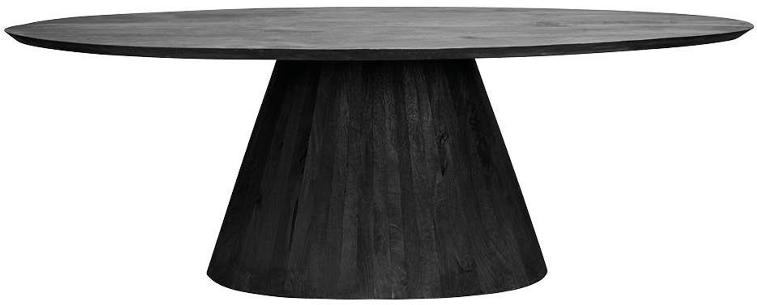 Tower Living Premana oval diningtable - 260x120 - black Zwart