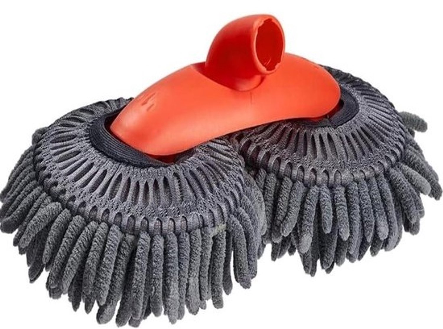 Autowasborstel met telescoopsteel 135 cm - Chenille-microvezel reinigingsborstel voor auto, camper, vrachtwagen en venster - multifunctioneel (Y-chenille reservekop) - telescopische wasborstel