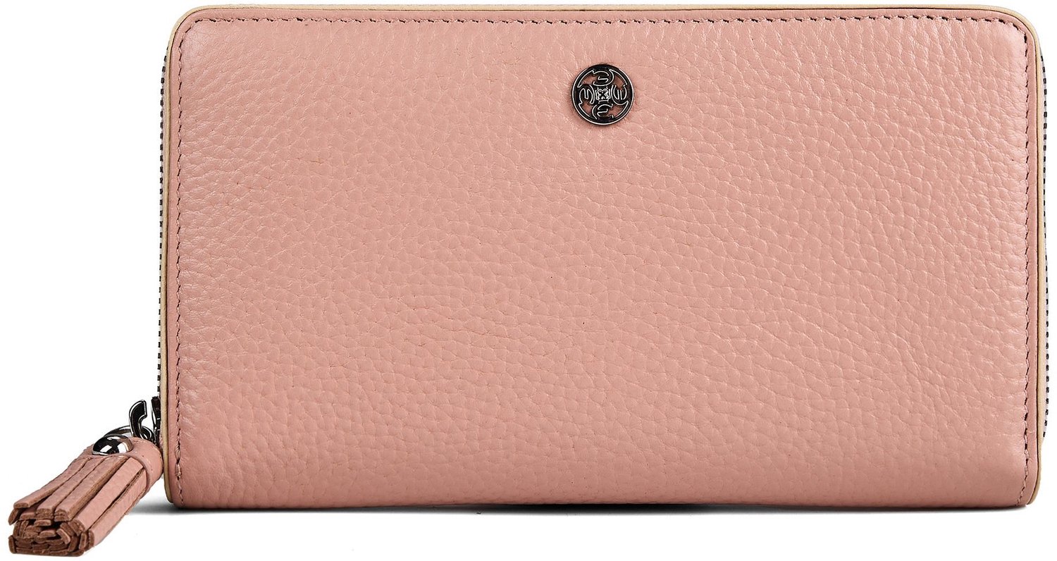 Esquire portemonnee Virginia Zip Around Wallet Rose zalmroze