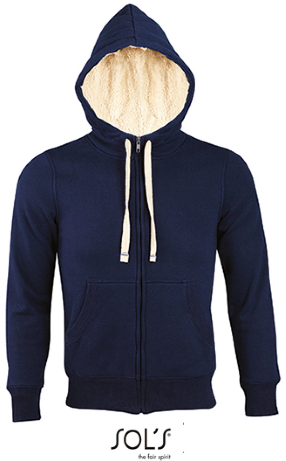 SOL’S Unisex Zipped Jacket Sherpa L482 French Marineblauw
