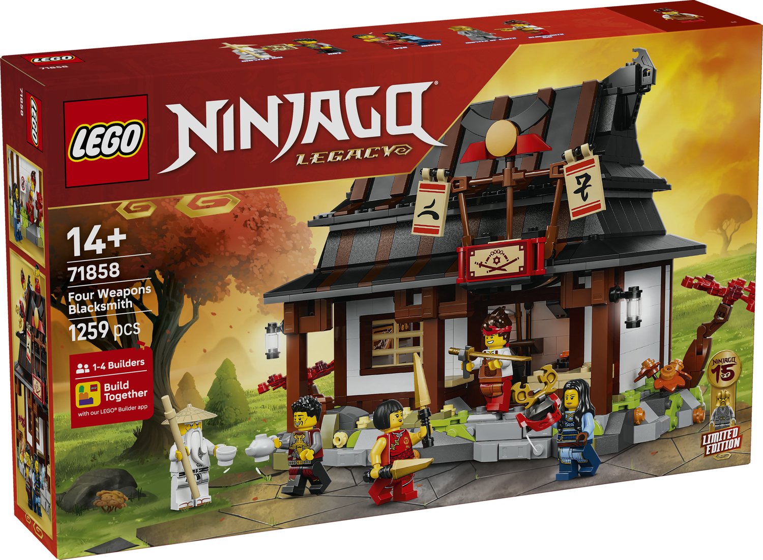 LEGO NINJAGO 15-jarig Jubileum: Smederij De Vier Wapens Bouwpakket voor Kinderen en Volwassenen 71858 — afbeelding 19