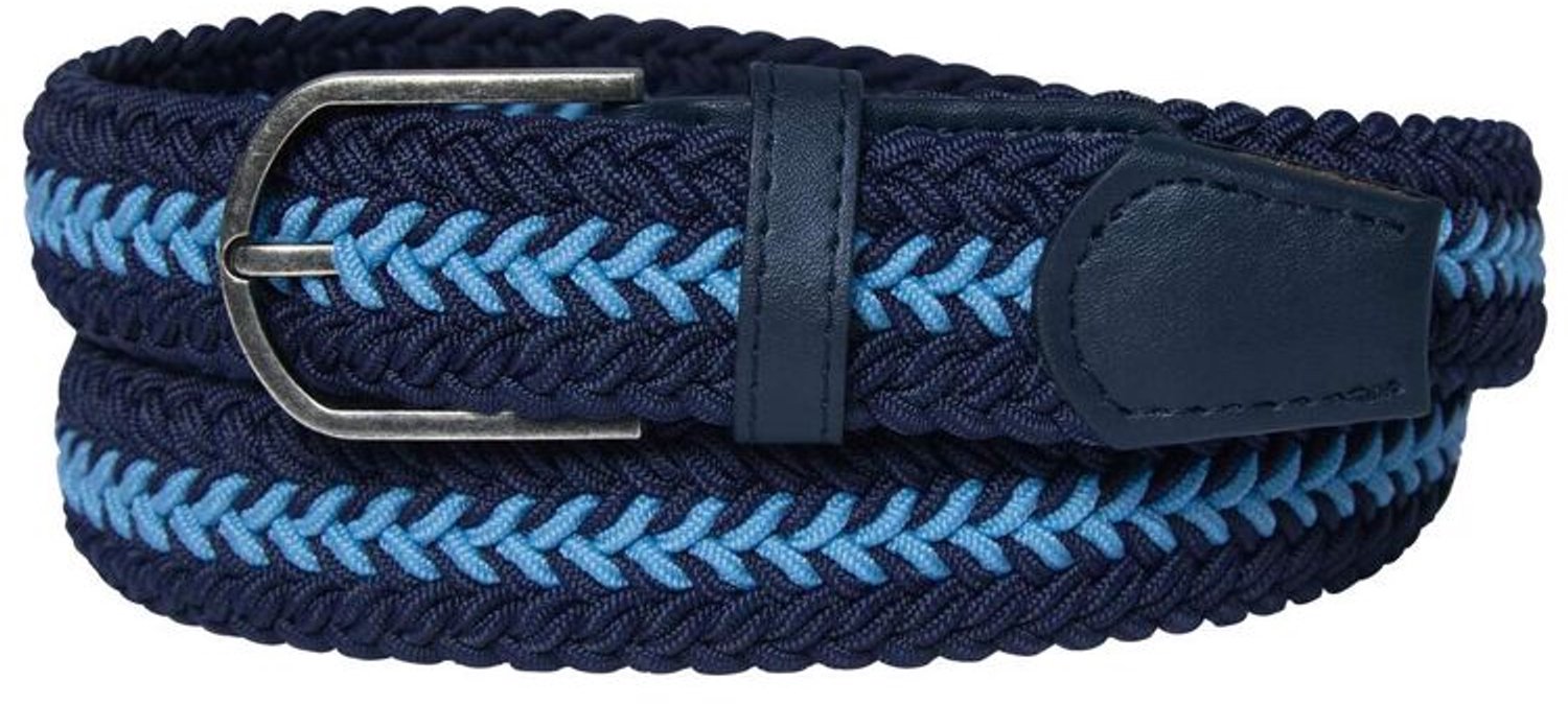 ATLAS FOR MEN - Gevlochten riem met goudkleurige afwerking - Heren - Verkrijgbaar in grote maten - 115