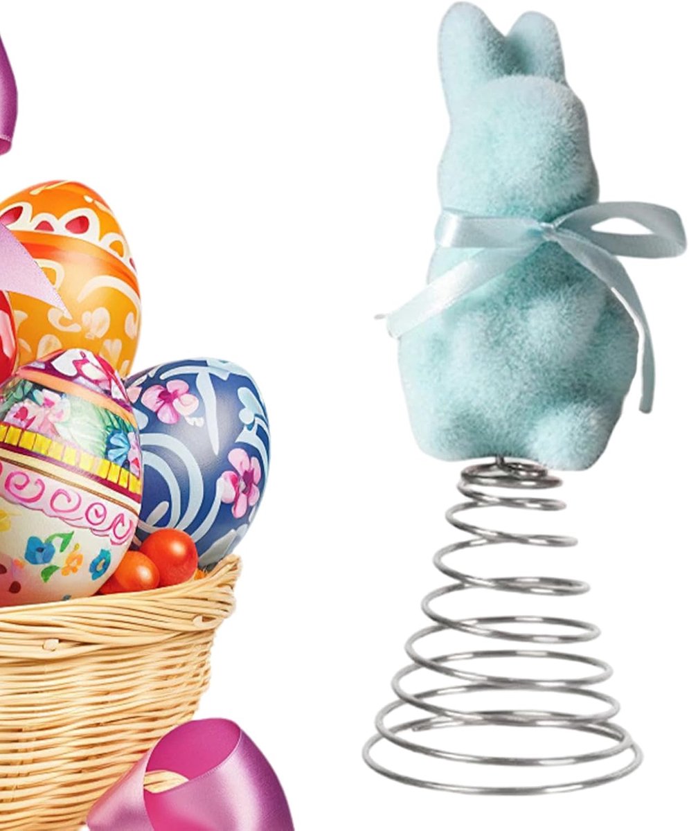 Seizoensdecoratie, konijnen, lentemos, van pluche met konijntje, voor tafeldecoratie in rustieke stijl, cape, kast, party, vergaderingen, feesten, feesten