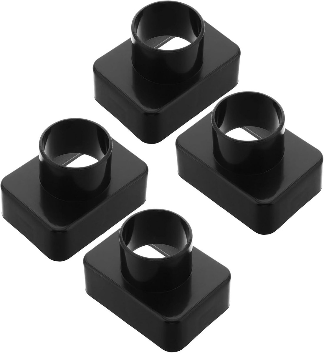 4 Stuks Luchtuitlaatadapter Ventilatiegat Airconditioning Ventilatiekanaal Auto Airconditioning Verlengpijp Auto Luchtkanaal Uitlaat Verlengstuk Zwart