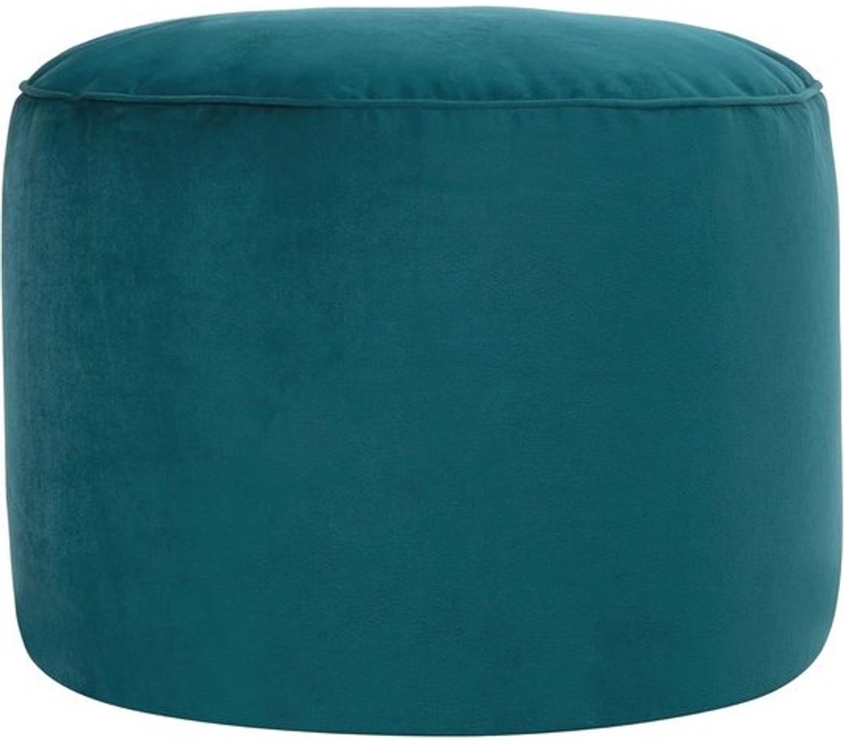 Fluwelen poef - Teal groen - Luxe hocker en voetensteun