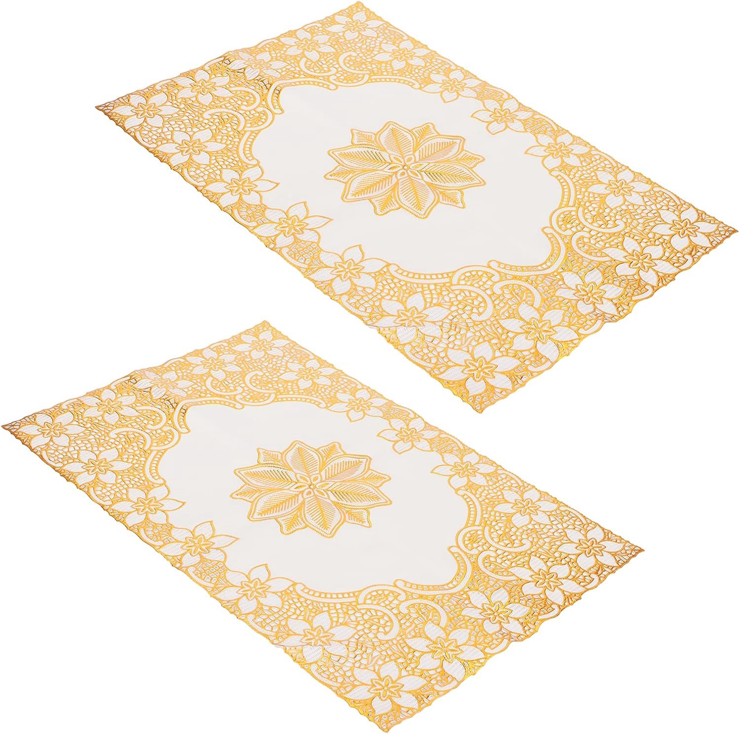 Chrees Stijlvolle pvc-placemats, 30 x 45 cm grote placemats (vierkant