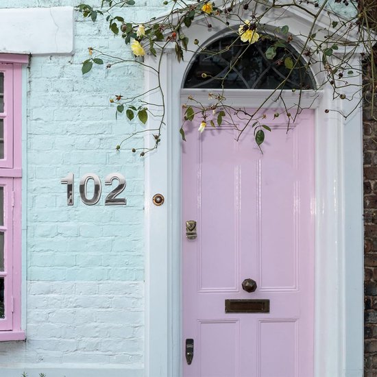 10 stuks brievenbusnummers, 5 cm zelfklevende, herbruikbare adresnummers 0-9, eenvoudig te installeren voor huis, kantoor, appartement, gegalvaniseerd kunststof, weerbestendig — afbeelding 3