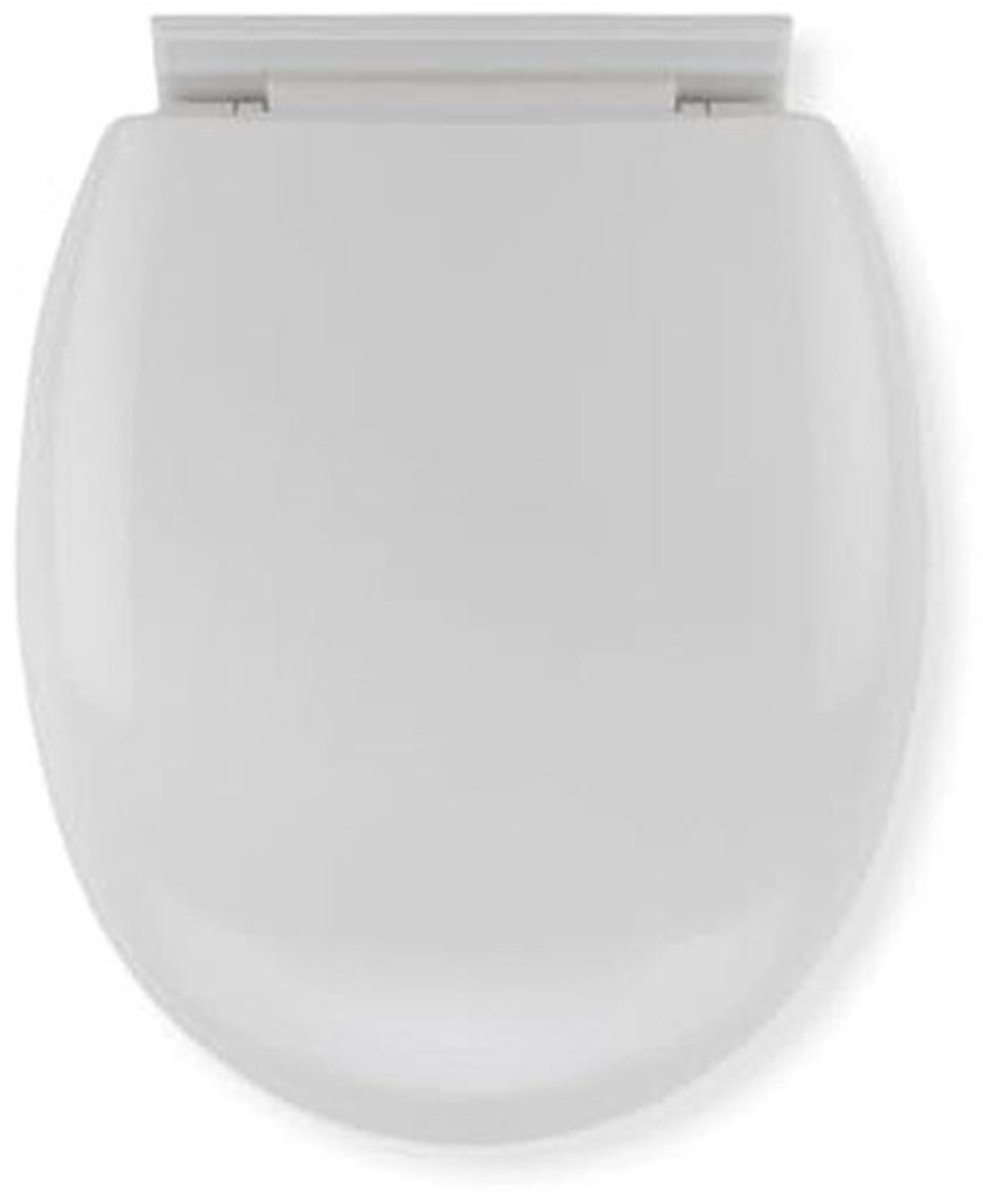 Antibacteriële toiletbril - Wit - Langzaam sluitend deksel met quick release
