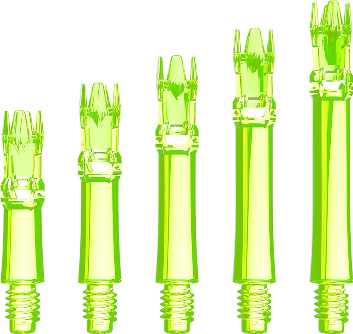 L-Style L-System Shafts Clear Neon Yellow - Dart Shafts