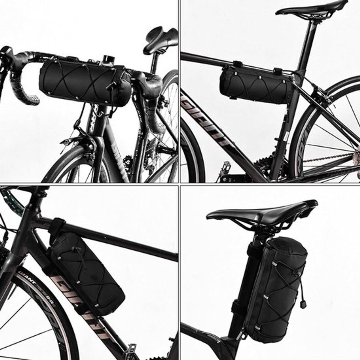 Multifunctionele fietsstuurtas - 2,5 l - Opbergtas - voor fietsvoorvak - Met schouderriem - Voor racefiets en mountainbike - Fietsaccessoires