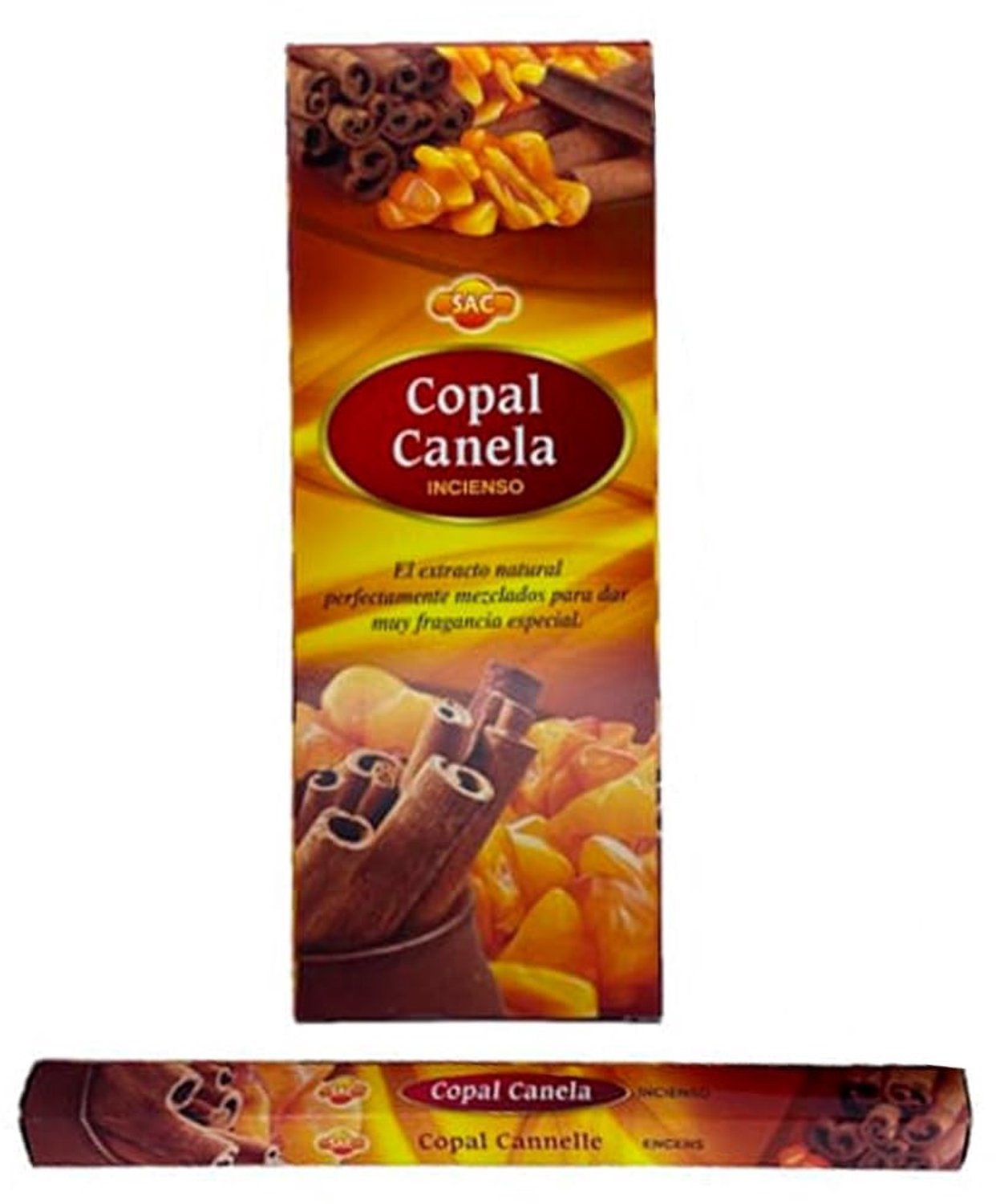 Copal Kaneel Wierook Hexagonaal - Doos met 6 Pakjes