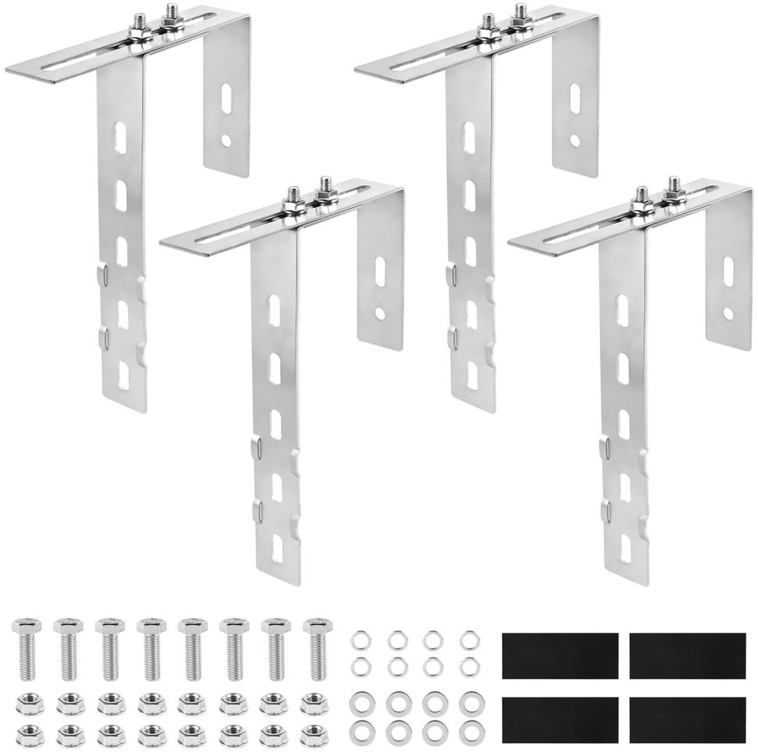 Verstelbare Solar Paneel Balkonhouders, Set van 4 Stuks