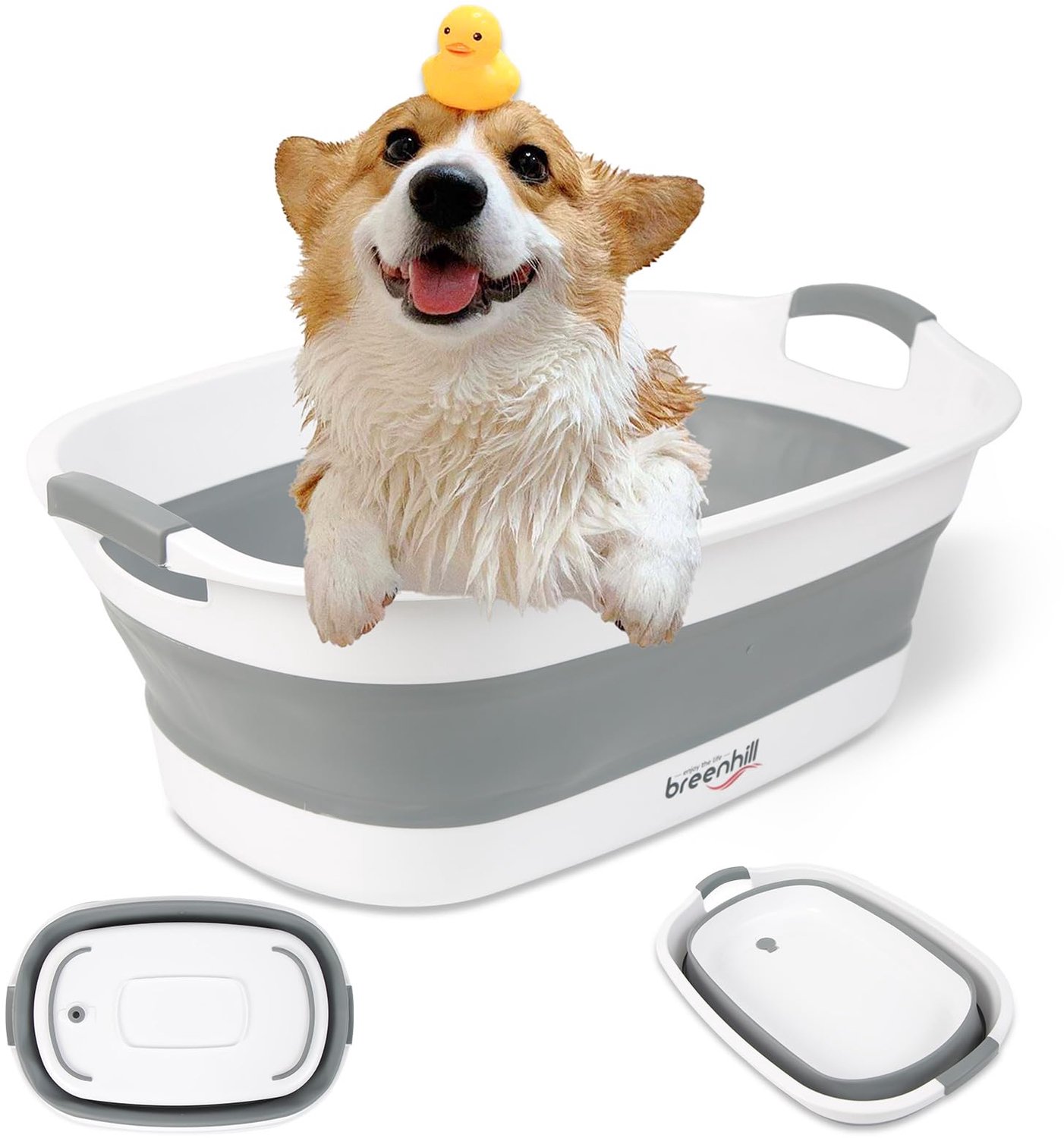 Vouwbare Badkuip voor Honden en Katten, 23L Capaciteit