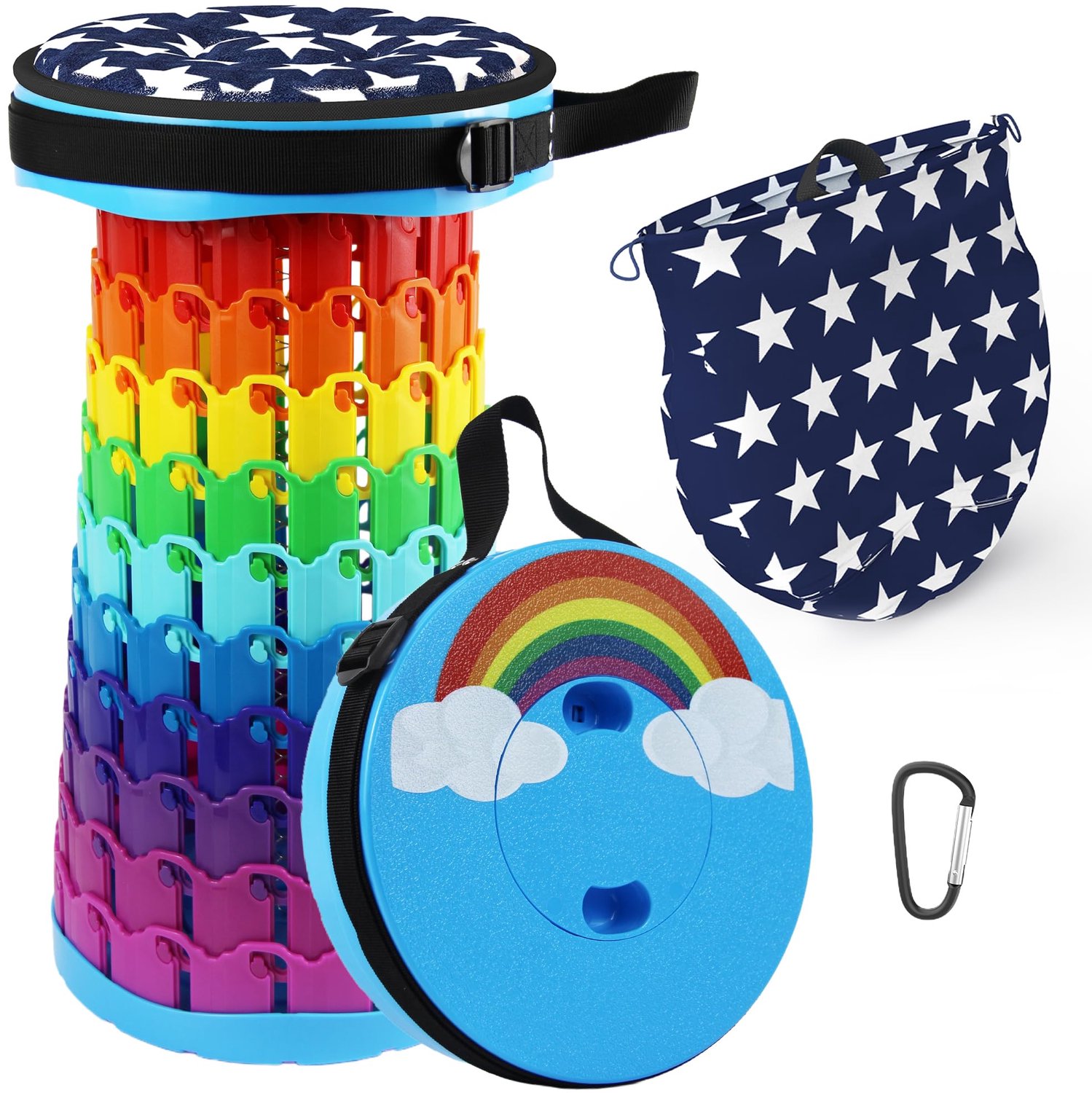 Portable Telescopic Camping Stool - Lichtgewicht en Opvouwbaar