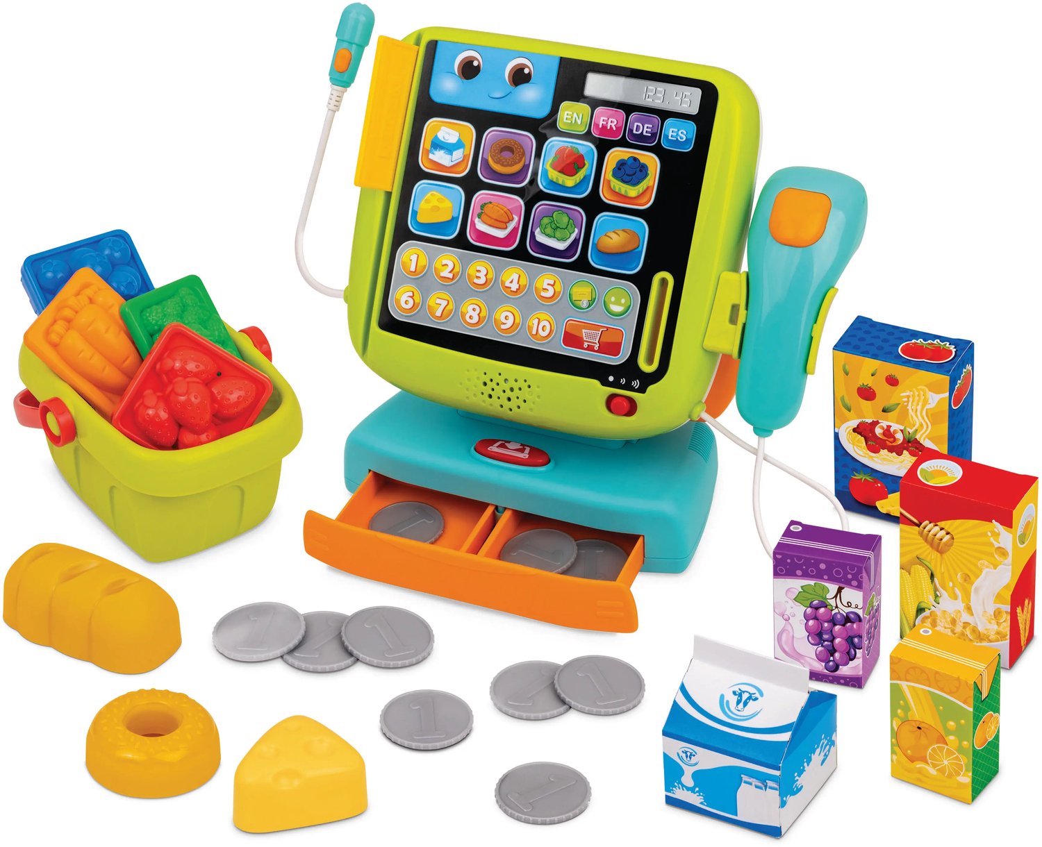 WINFUN Speelgoedkassaset « Tellen en spelen » (FR/EN/SP/DE)
