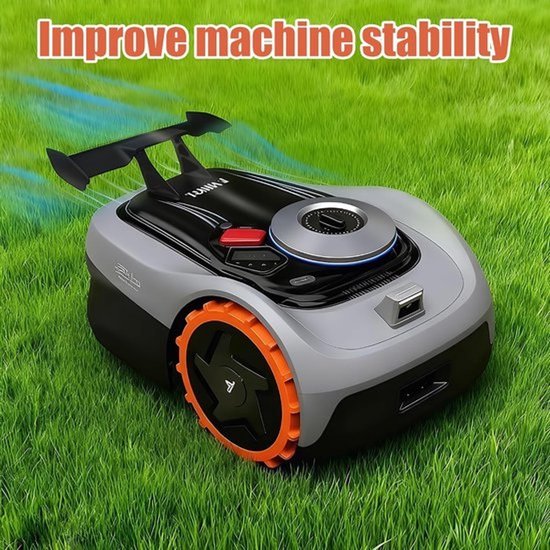 2 zelfklevende mini-vleugelspoilers, bouwpakket met achtervin - Voor Worx M500 Plus, Navimow, Ecovacs Goat G1, Gardena enz. - Accessoires voor auto en robotmaaier, zwart — afbeelding 2