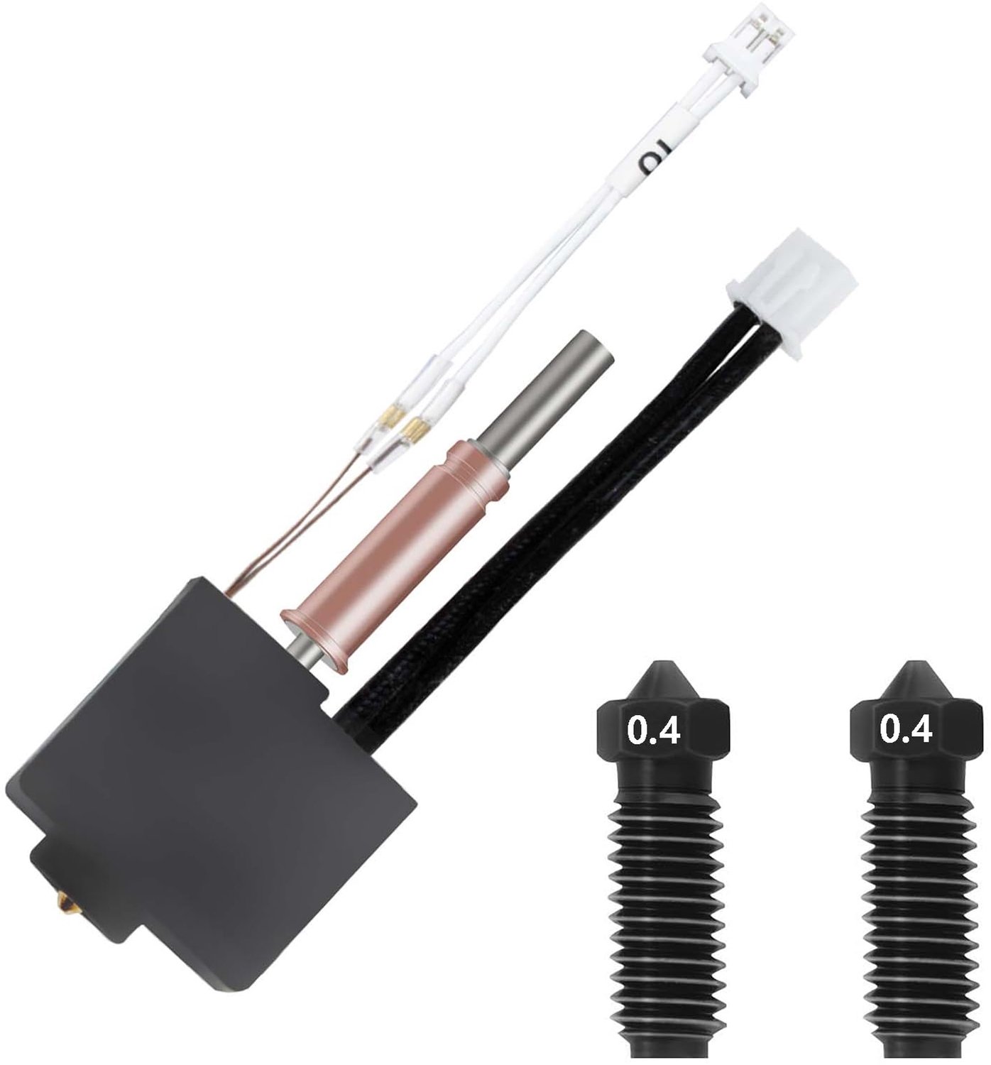 Hotend Kit met 2 Stuks 0.5mm Hardened Steel Nozzles